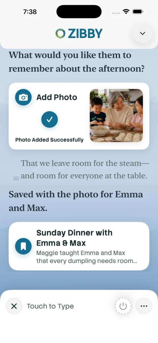 Zibby keeps Maggie’s dumpling afternoon with Emma and Max