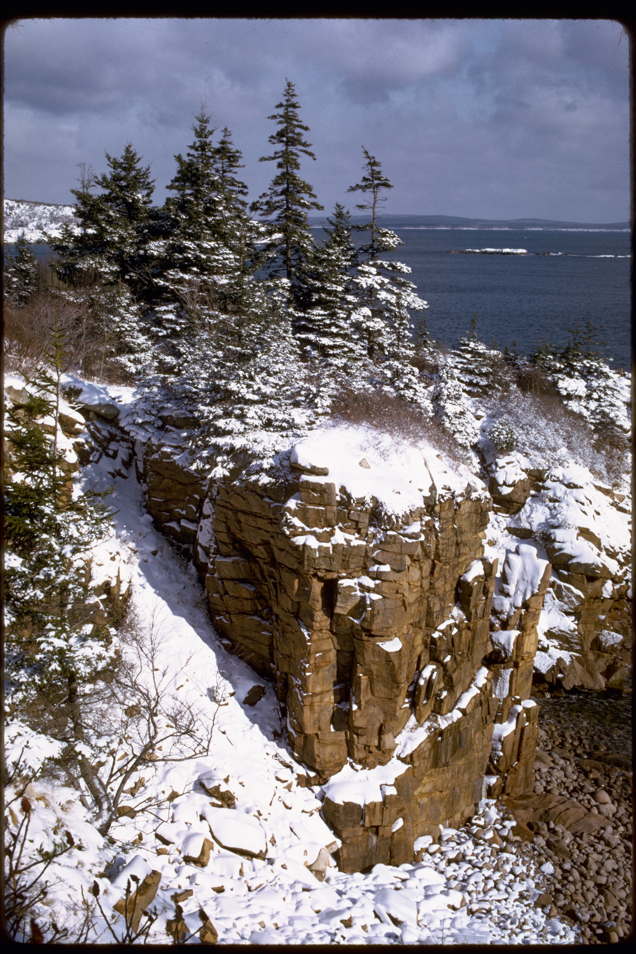 Acadia National Park winter coast